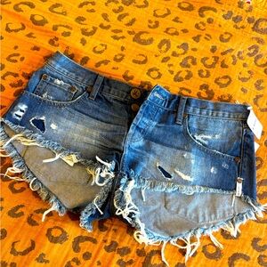 Denim mini-shorts. New with tags! Immaculate condition-never worn.